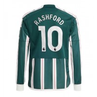 Muški Nogometni Dres Manchester United Marcus Rashford #10 Gostujuci 2023-24 Dugi Rukav